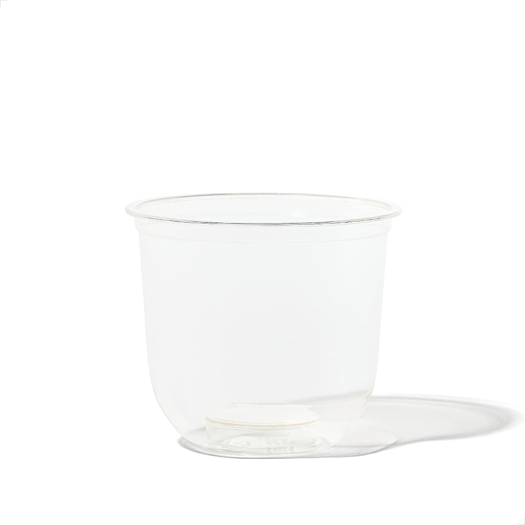 TOSSWARE NATURAL 12oz Arc - Plant Based 98mm Clear Cold Cups - Plastic Alternative for Parties, Bachelorettes, Weddings - Recyclable - Set of 100