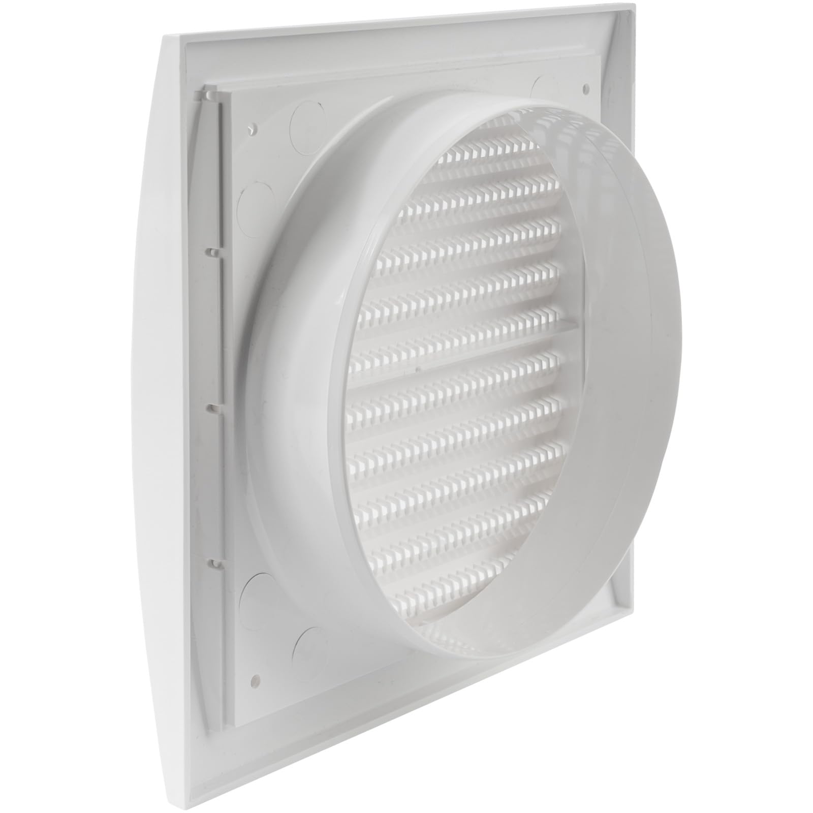 Repa Market 4 Inch Anthracite Dryer Vent Hood/Duct Cover for Walls or Ceiling/ABS Plastic Louvered Air Grille with Built-In Mesh Screen/Exhaust and Dryer Vent Covers for Indoor & Outdoor Use