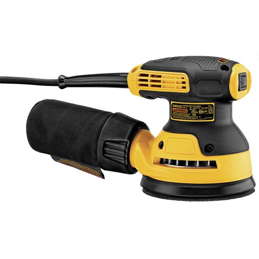 DEWALT Random Orbit Sander, Variable Speed, 5-Inch (DWE6423), Power Source Corded Electric