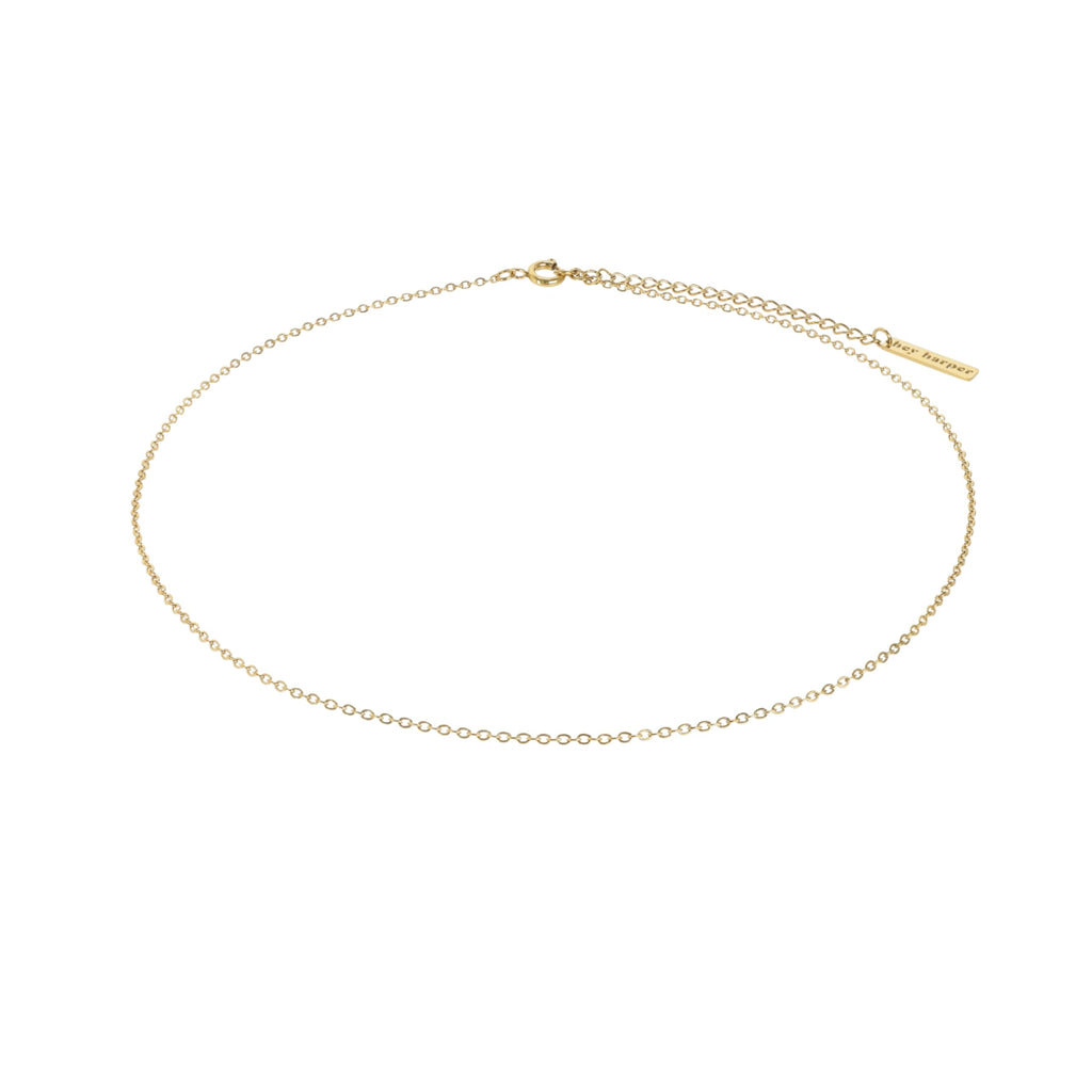 Hey Harper Gold Necklace For Women Trendy Necklace - 14K Golden PVD Coating Waterproof & Sweatproof Non Tarnish Jewelry Chain Necklaces