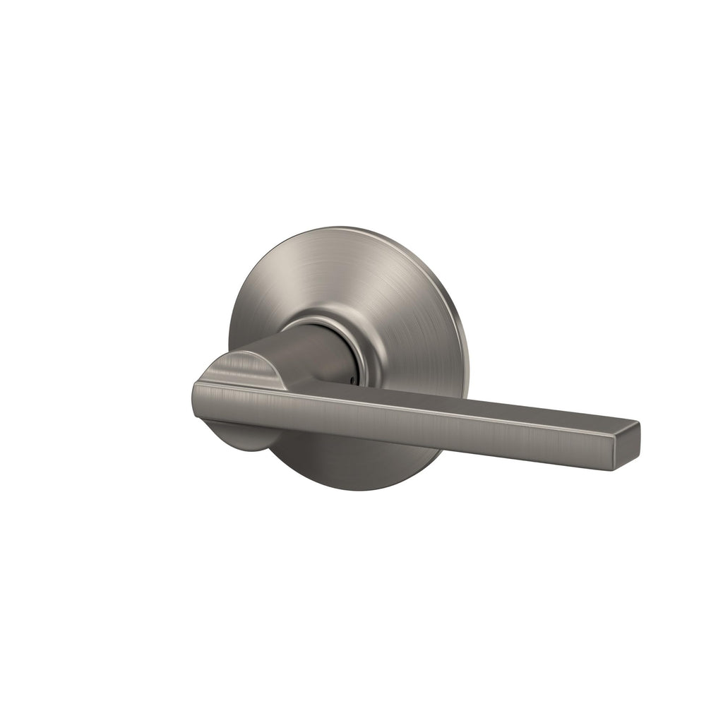 Schlage F10 LAT 716 Latitude Door Lever, Hall & Closet Passage Lock, Aged Bronze