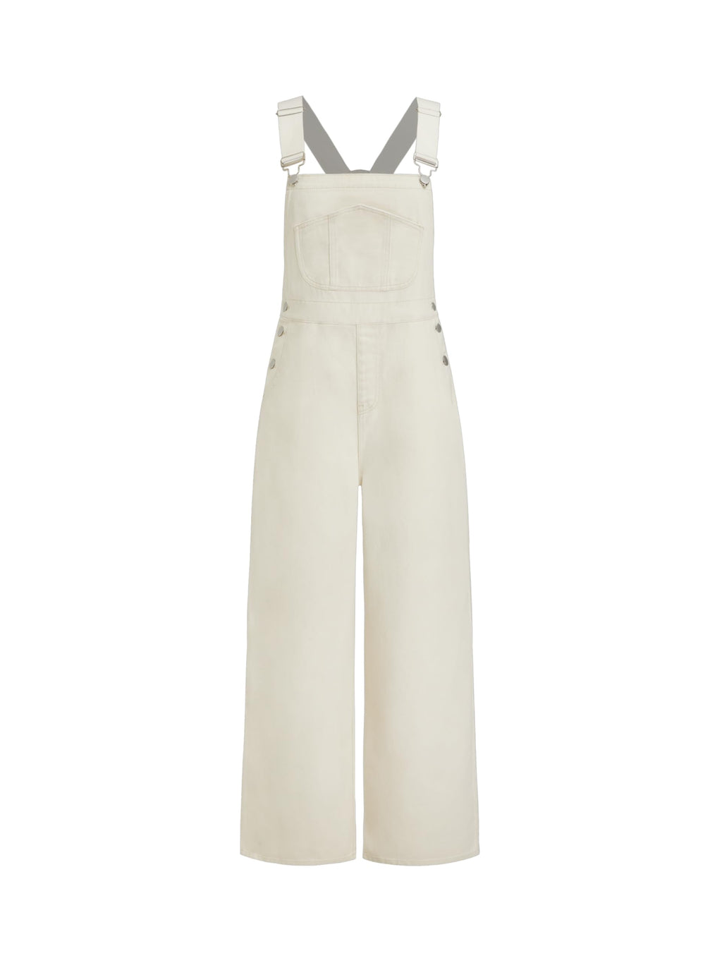 CIDER Overalls for Women Leopard Pocket Buckle Up Wide Leg Jumpsuit