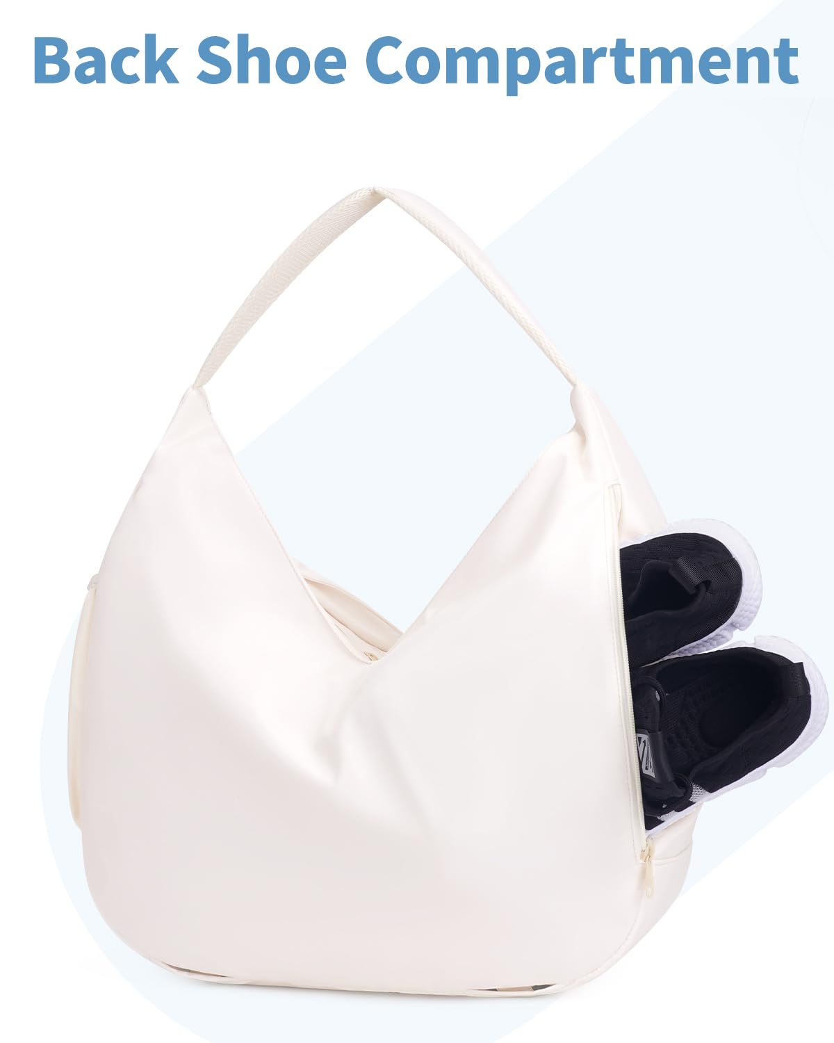 Ceneda Large Gym Bag for Women with Hidden Yoga Mat Holder & Shoe Compartment & Wet Pocket, Sports Duffle Bag for Travel