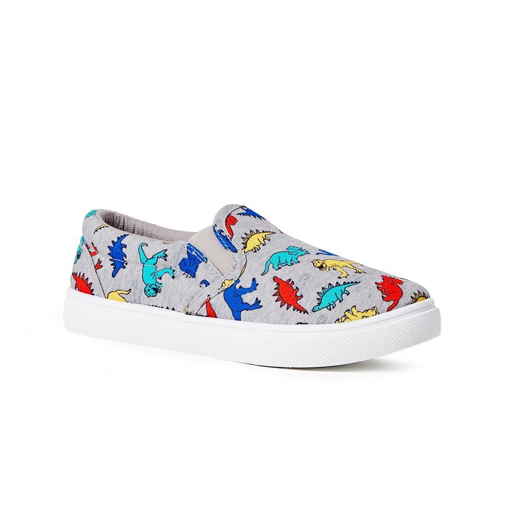 FabKids Kids Sneakers Boys Girls Canvas Shoes Slip On Low Top Footwear for Toddler Little Kid Big Kid
