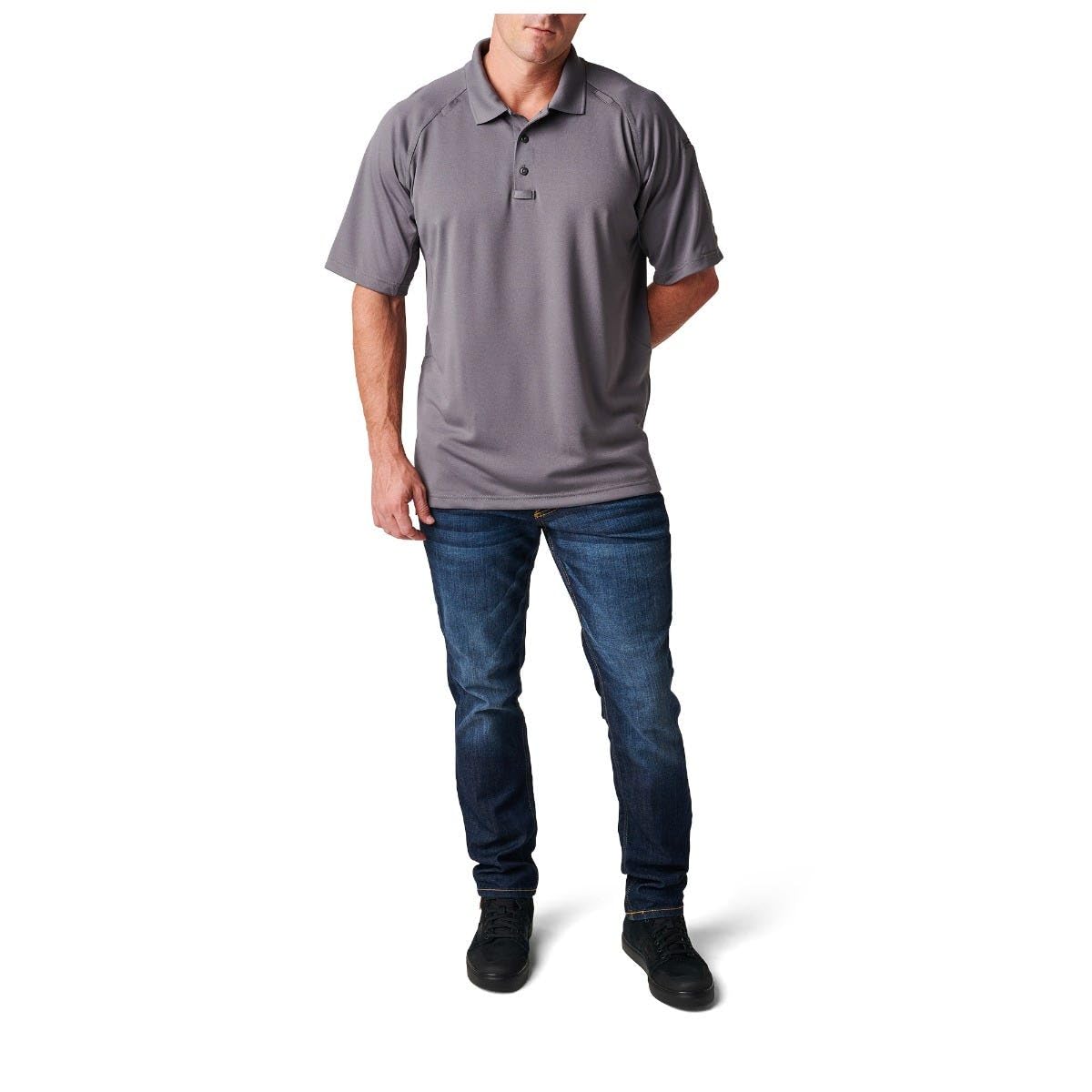 5.11 Tactical Men's Performance Short Sleeve Polo, 100% Polyester, Moisture Wicking, Style 71049