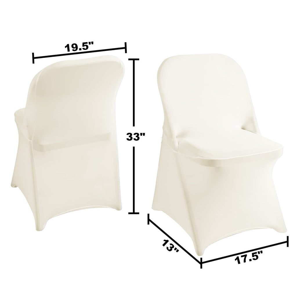 magalo 12 Pack Black Spandex Folding Waterproof Chair Cover, Stretch Chair Cover Protector for Wedding, Party, Dining Banquet and Other Special Events