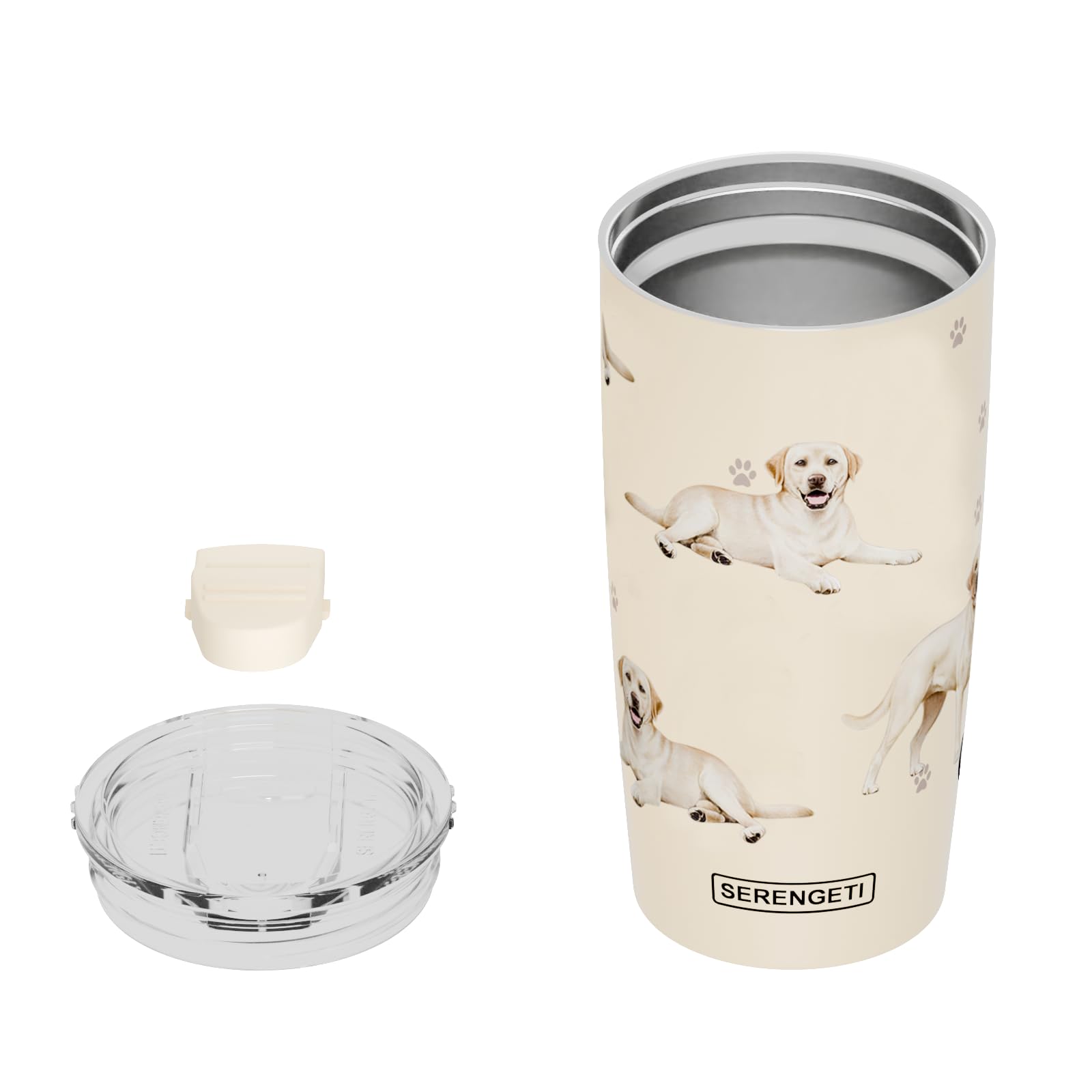 SERENGETI Australian Shepherd 20 Oz. Stainless Steel, Vacuum Insulated Tumbler with Spill Proof Lid - 3D Print - Insulated Travel mug for Hot or Cold Drinks (Australian Shepherd Tumbler)
