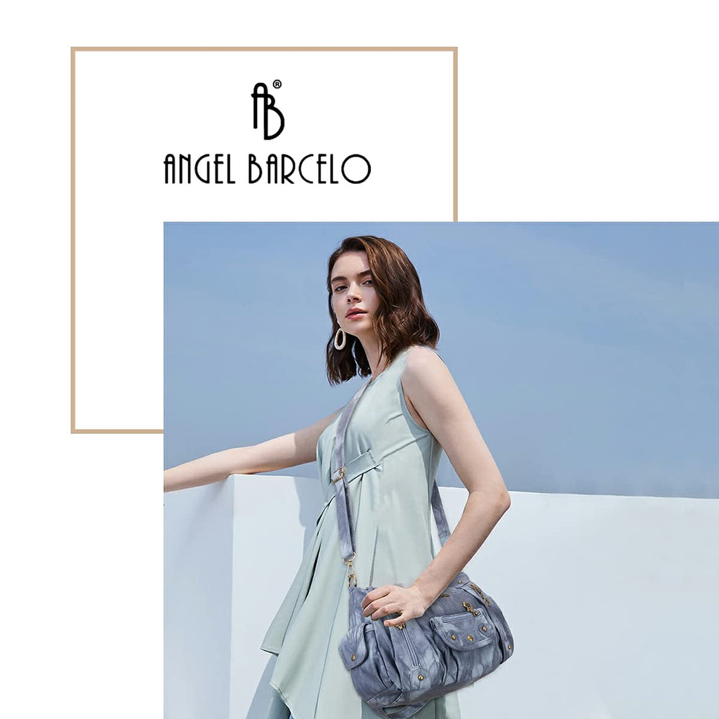 Angel Barcelo Purses for Women Soft PU Leather Shoulder Bag Crossbody Purse and Handbags
