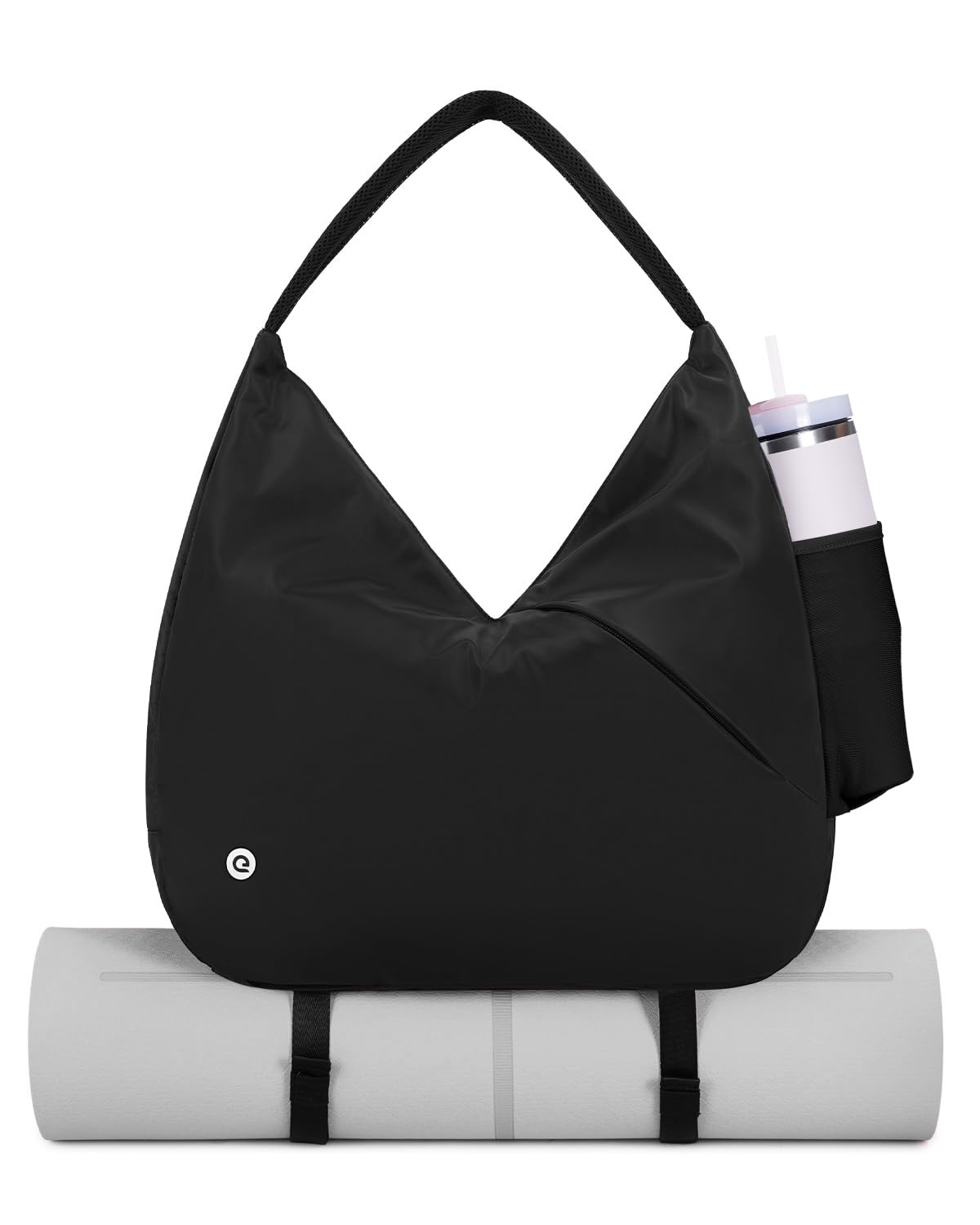 Ceneda Large Gym Bag for Women with Hidden Yoga Mat Holder & Shoe Compartment & Wet Pocket, Sports Duffle Bag for Travel