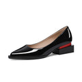 LingxiaUne Dress Shoes for Women, Comfortable Dressy Flats, Womens Chunky Heel Pumps with Arch Support and Pointed Toe