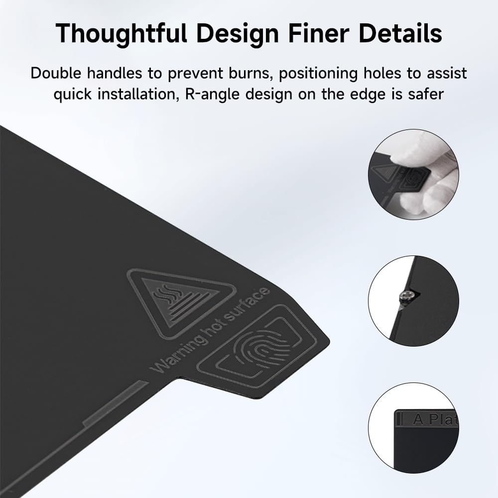 Creality Ender 3 V4 Build Plate, Original PEI Printing Plate Kit 225*250mm, Flexible Spring Steel Magnetic Platform Plate, Easy Print Removal, Heat Resistant For Creality Ender 3 V4 Combo 3D Printer