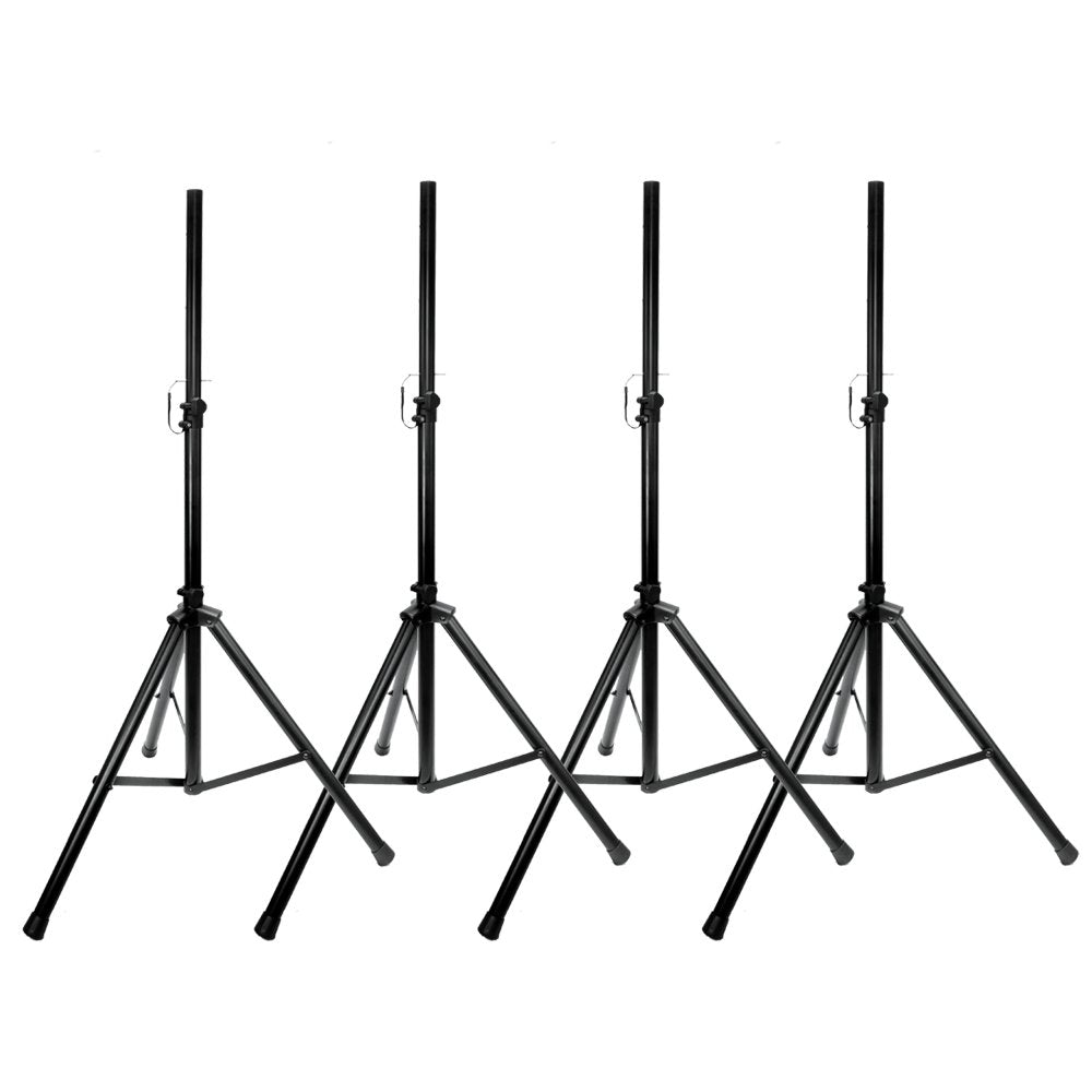 Gemini Sound ST-Pack Heavy Duty Professional Audio Universal DJ Fold-Out Telescoping Tripod Steel Speaker Stands (Set of 2), Up to 80" Inches Tall, 200lb Weight Capacity with Carry Bag Included,Black