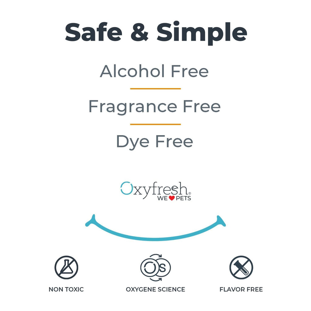 Oxyfresh Premium Pet Dental Care Solution Pet Water Additive: Best Way to Eliminate Bad Dog Breath and Cat Bad Breath - Fights Tartar & Plaque - So Easy, Just Add to Water! Vet Recommended 128 oz.