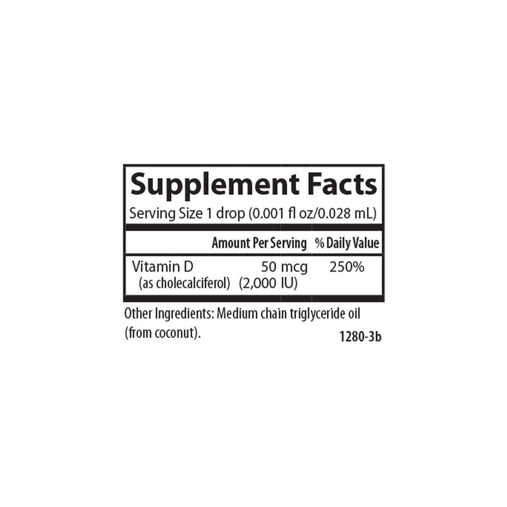 Carlson - Super Daily D3 5,000 IU (125 mcg) per Drop, Vitamin D Drops, Immune Support, Heart Health, Liquid Vitamin D3, Unflavored, 90 Drops