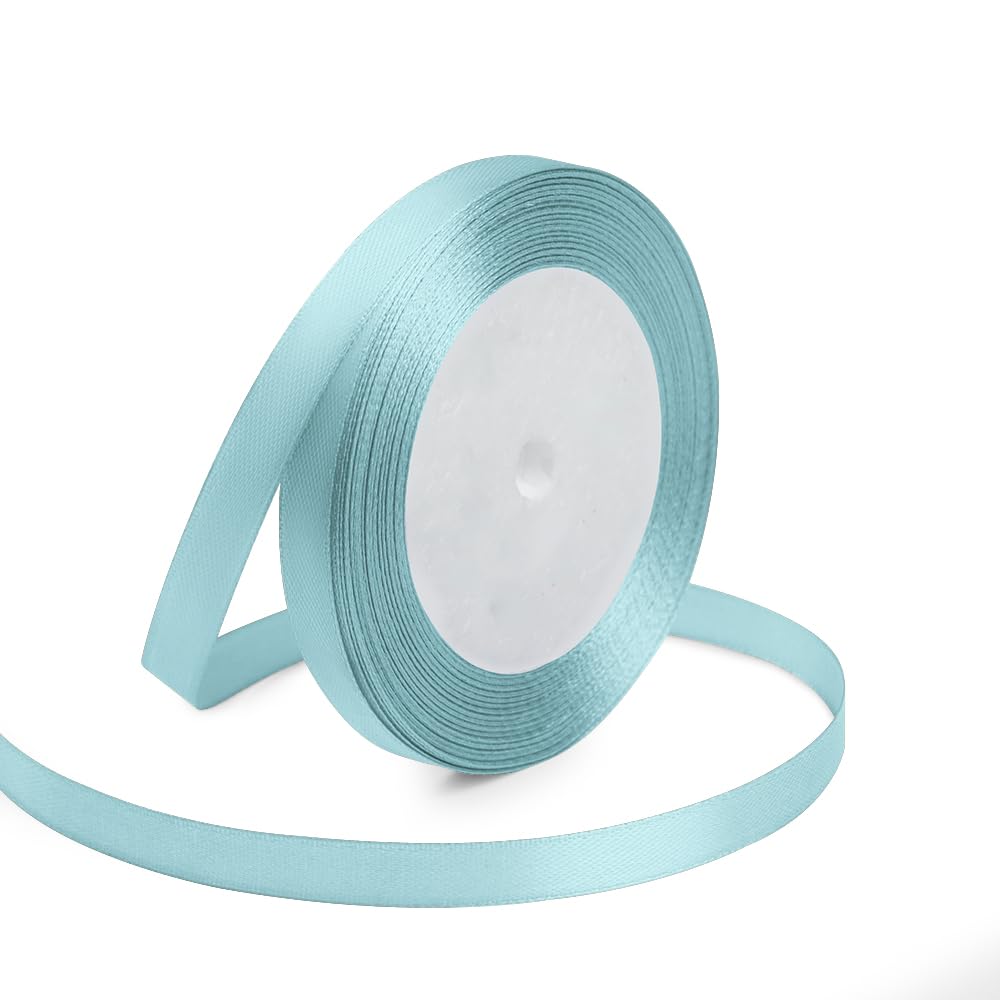 1" Wide x 100 Yards Single Face Polyester Satin Ribbon, Satin Ribbon for Crafts, Gift, Hair Bows, Wedding Party Decoration, Bow Making & Other Projects (Apple Green)