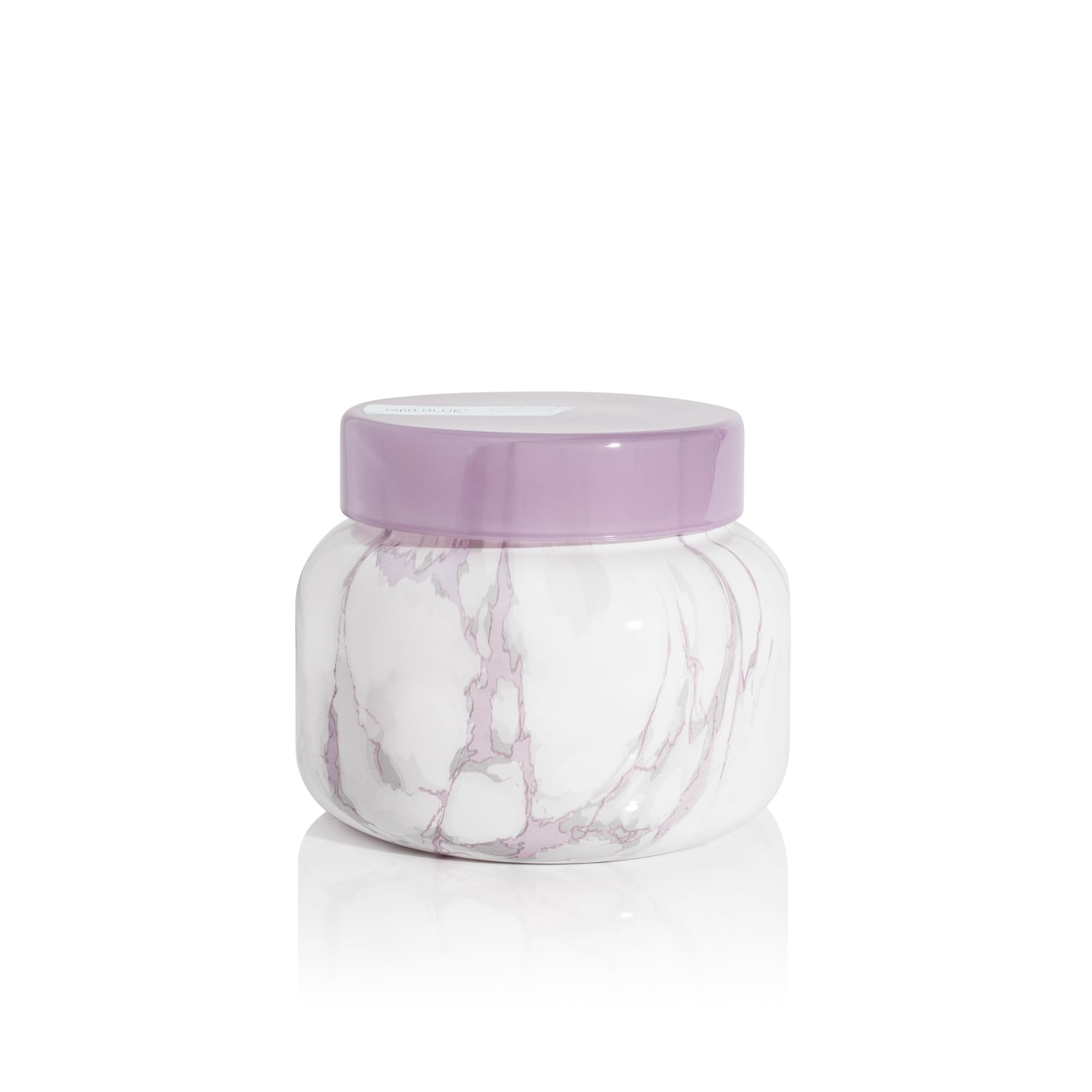 Capri Blue Modern Marble Jar Candles - Luxury Candles for Home Scented - Long Lasting Soy Wax Blend (Aloha Orchid, 8 oz)