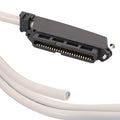 ICC Female to Female 25 Pair Telco Cable 5ft - Cat3 24AWG, 100% Solid Pure Copper, Gray Riser CMR Cable with 90 Degree 50 Pin Telco Connector for Voice and Low Data PBX Applications, 5 Feet