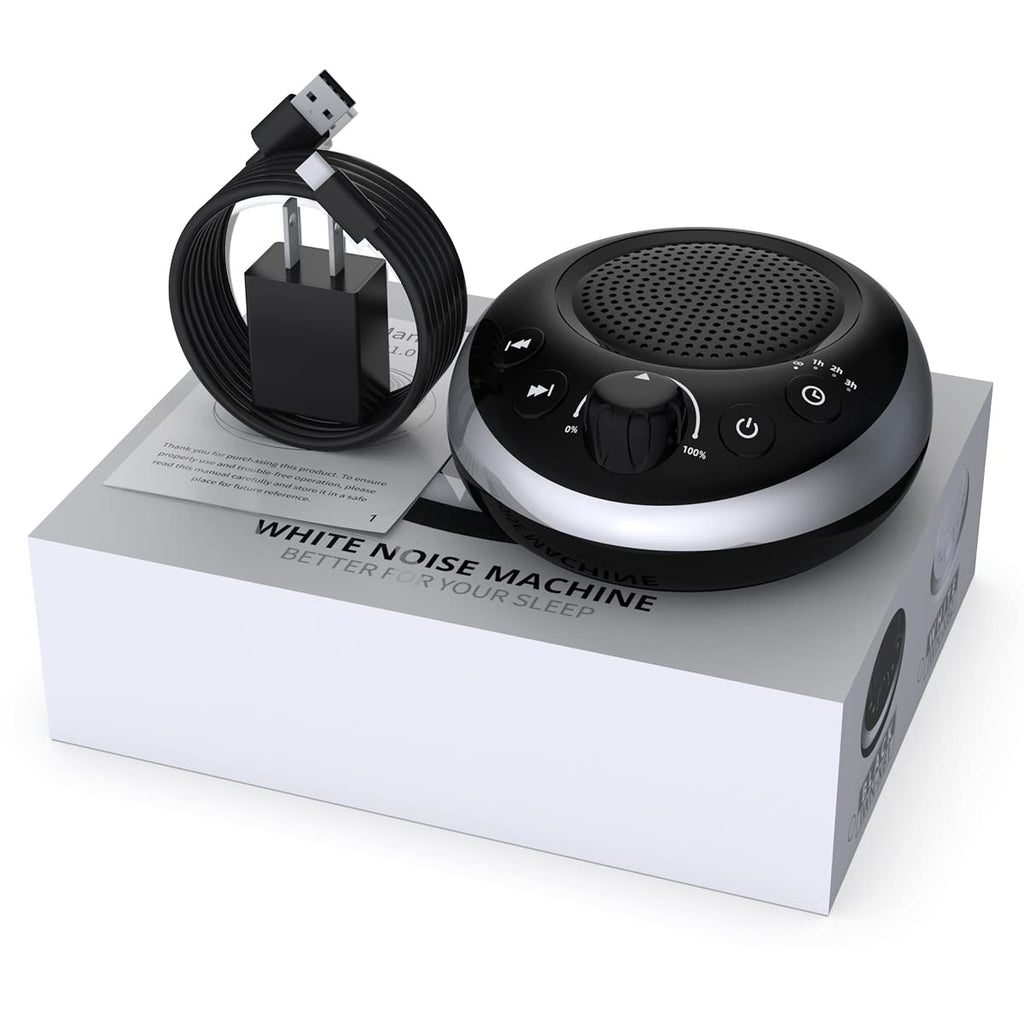 Brown Noise Sound Machine White Noise Machine Nonstop 30 Soothing Sounds Sound Therapy for Baby Kids Adults Sleep Machine 36-Level Vol Auto-Off Timer Memory Function for Home Travel Office