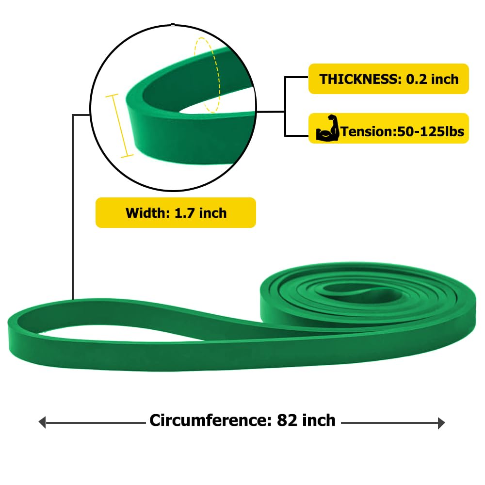 ROSAPOAR Resistance Band Pull up Band Fitness Exercise Bands Natural Latex for Workout Body Stretch Powerlifting Band Fitness Sport Training at Home/The Gym