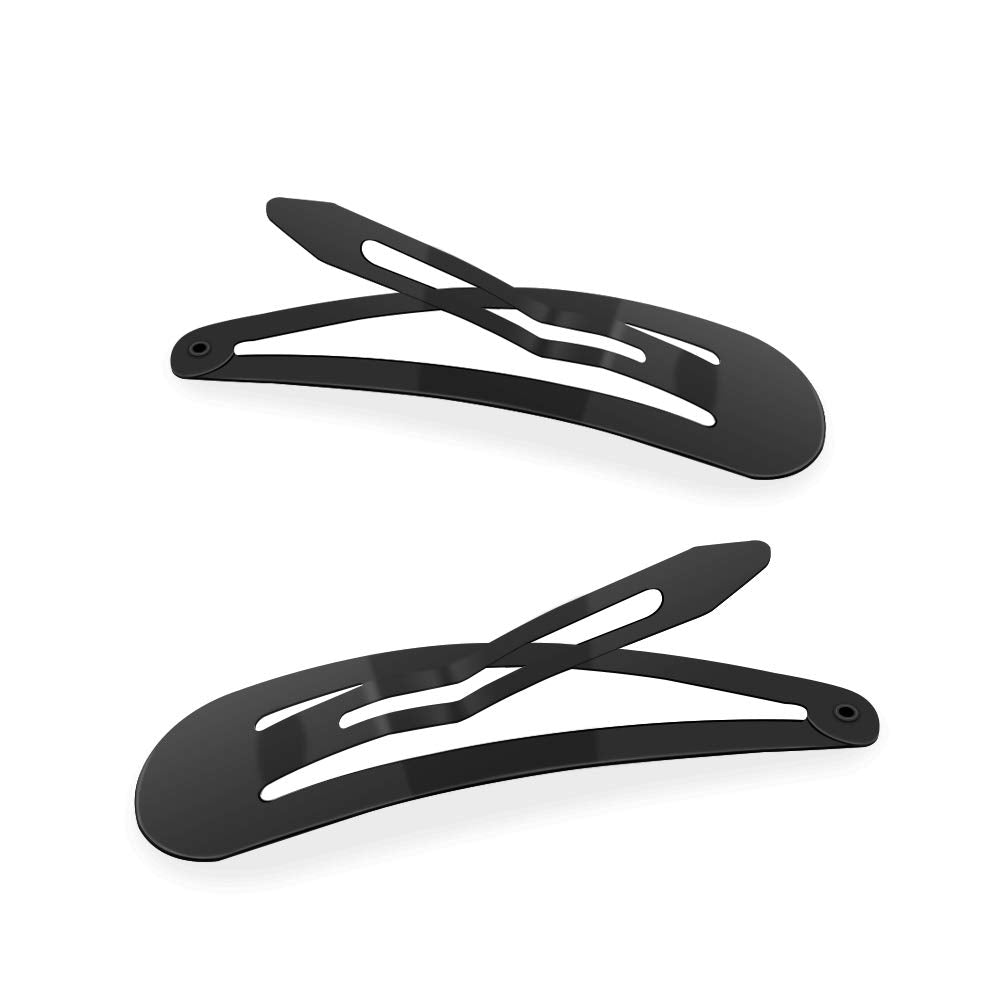 ECADY 100-Piece Metal Snap Hair Clips for Girls, Toddlers, and Kids, Hair Bow Barrettes Perfect for Fine Hair, Thick Hair, and More - Featuring Fun Bow Designs