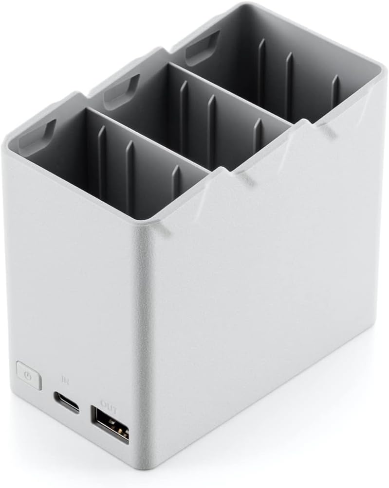 DJI 30W USB-C Two-Way Charging Hub for Mini 3 Pro Batteries, Mobile Power Source and Convenient Battery Storage