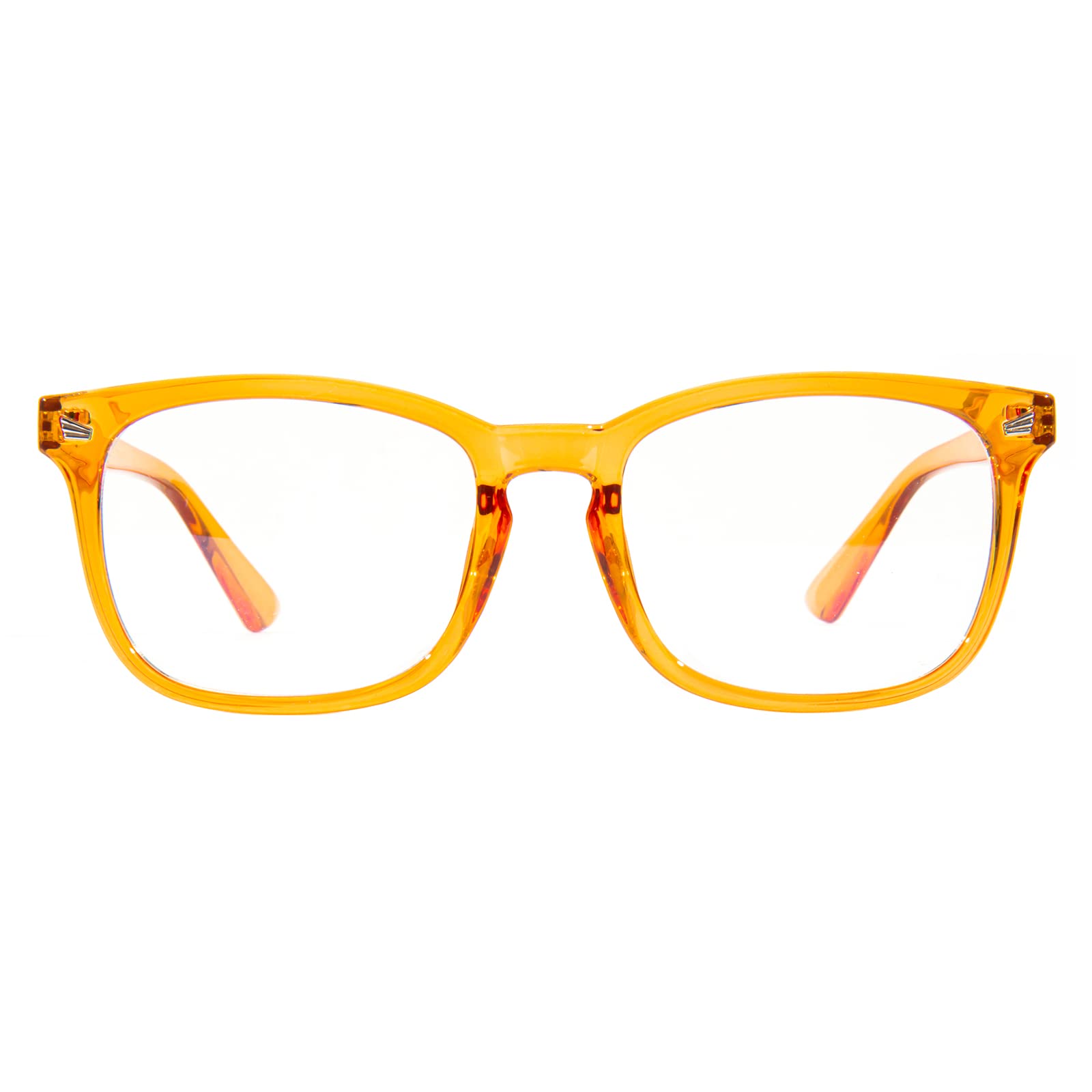 MAXJULI Blue Light Blocking Glasses,Computer Reading/Gaming/TV/Phones Glasses for Women Men(Transparent)
