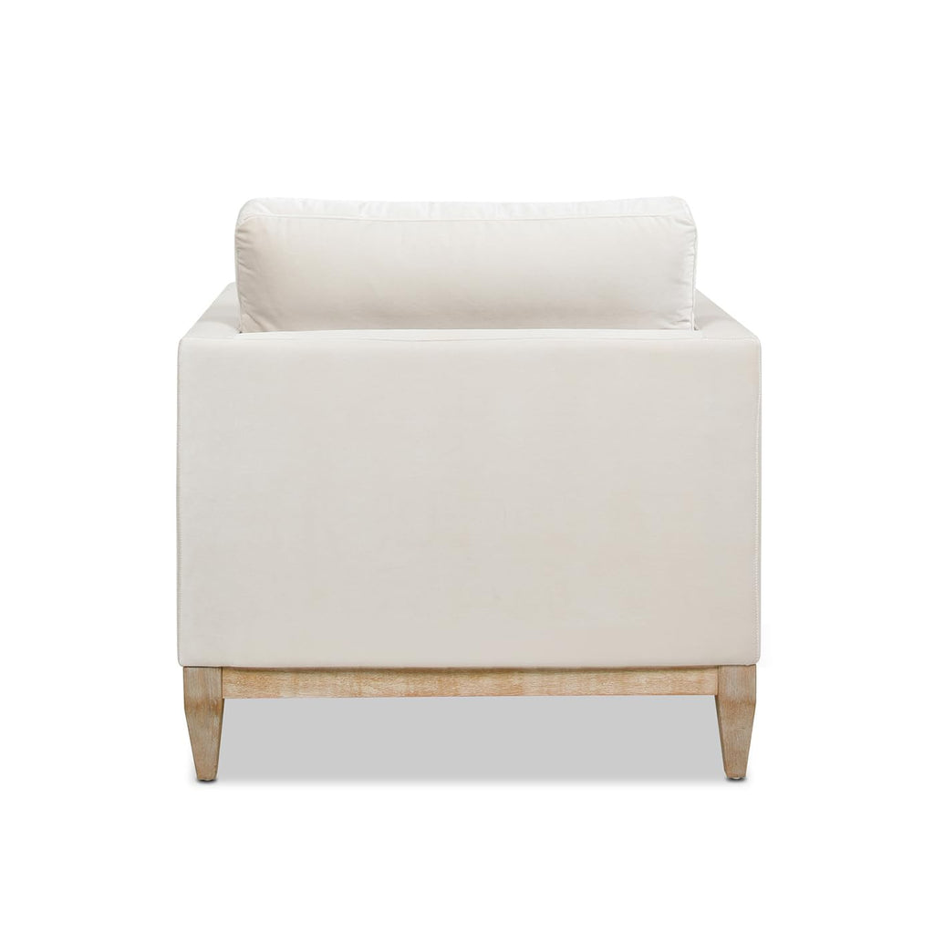 Jennifer Taylor Home Knox 84" Modern Farmhouse Performance Velvet Fabric Living Room Sofa Couch in Burnt Orange