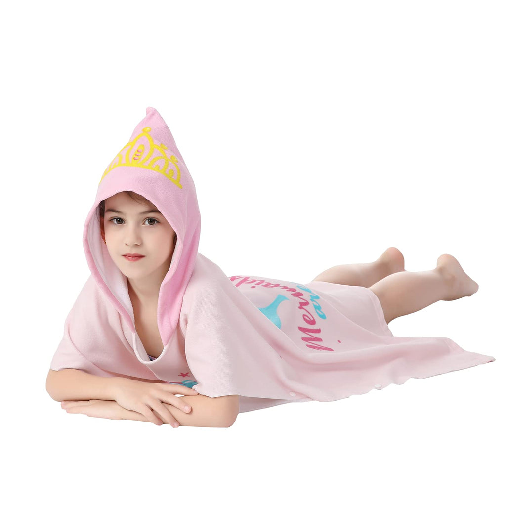 Soft Microfiber Swim Cover-ups for 3 to 10 Years Old Kids Hooded Bath Beach Poncho Towels (Alligator, Fits 3-10 Years)