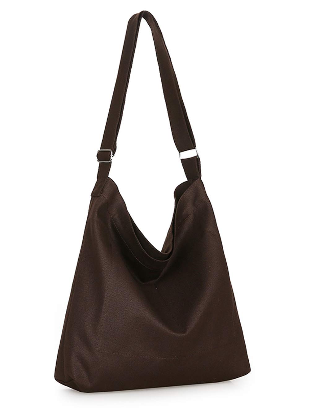Covelin Women's Retro Large Size Canvas Shoulder Bag Hobo Crossbody Handbag Casual Tote