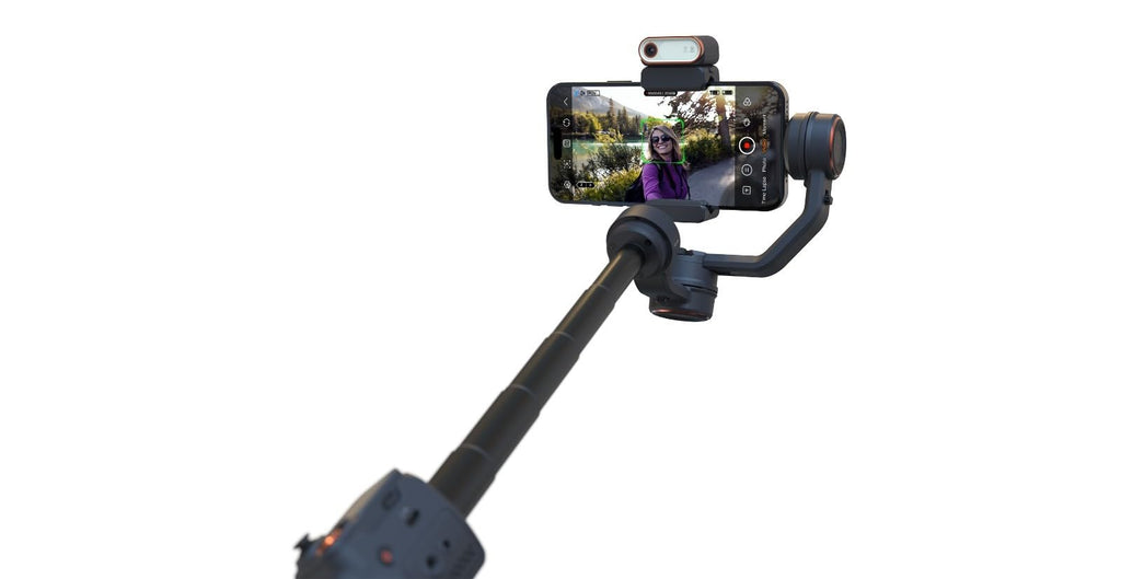 Hohem iSteady M7 Gimbal Stabilizer for iPhone,3-Axis Gimbal for Smartphone w/AI Tracking,Detachable Remote,Extendable Pole,Magnetic Light,Phone Stabilizer for Video Recording - Hohem M6 Kit Upgrade
