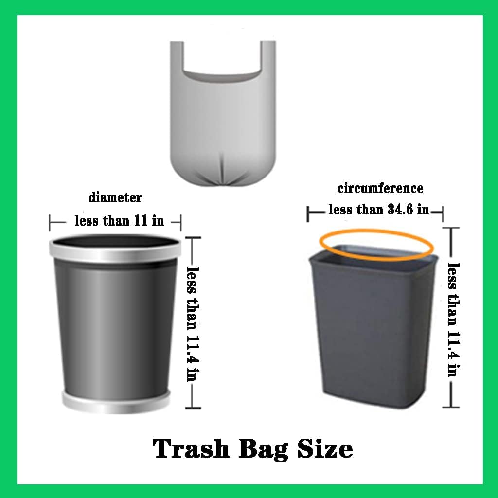 4 Gallon Trash Bag,Small Black Trash Bags 200 Counts Thicken Value Bathroom Trash Can Bin Liners,Small Garbage Bags with Handles for Kitchen Bathroom Office Waste Basket