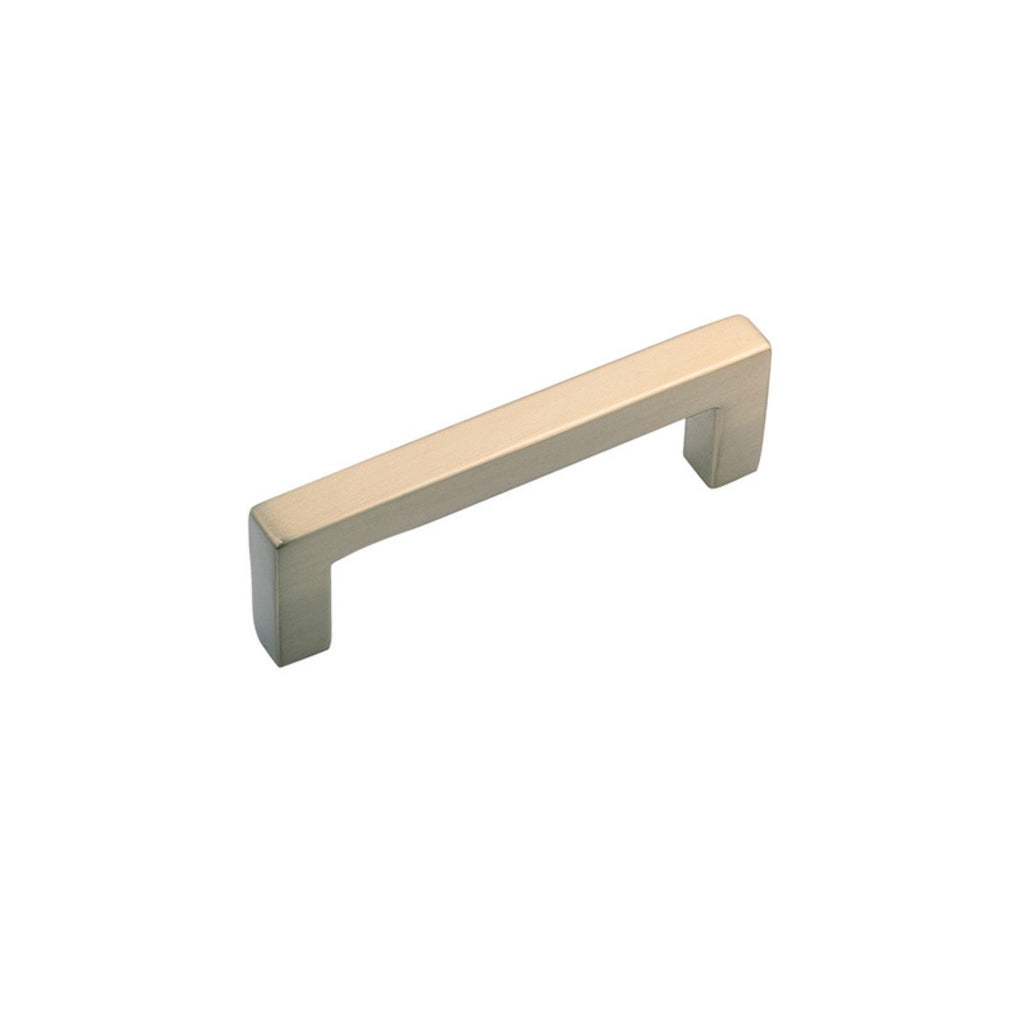 Hickory Hardware Solid Core Kitchen Cabinet Pulls, Luxury Cabinet Handles, Hardware for Doors & Dresser Drawers, 3 Inch Hole Center, Brushed Golden Brass, Skylight Collection (Pack of 1)