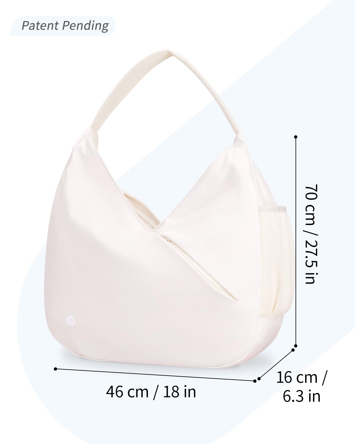 Ceneda Large Gym Bag for Women with Hidden Yoga Mat Holder & Shoe Compartment & Wet Pocket, Sports Duffle Bag for Travel