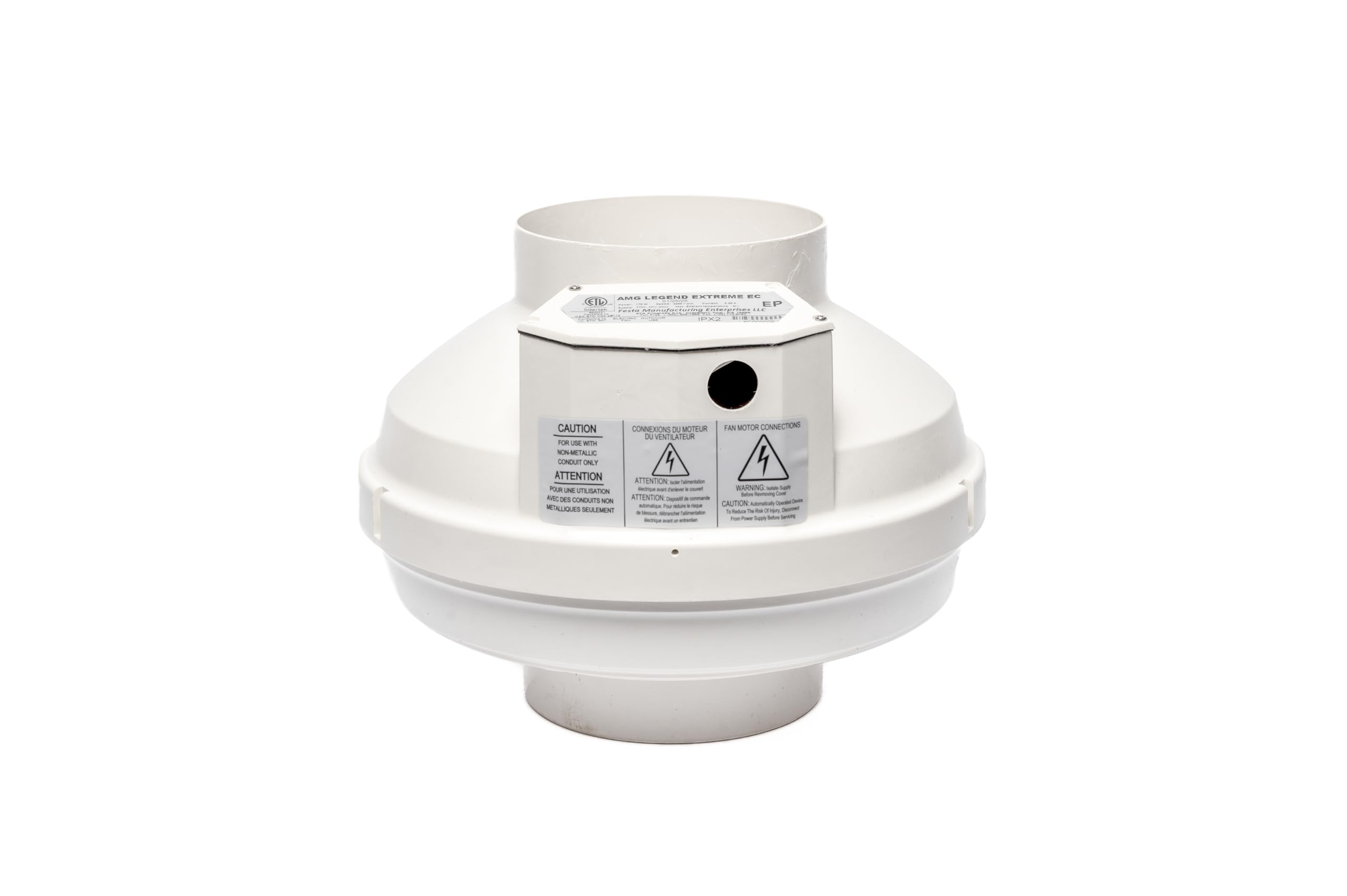 Festa AMG Surge EC Radon Fan – 3“ Installation Kit - Quiet and Energy Efficient Radon Mitigation Inline Fans – High Performance 3” Duct Fan