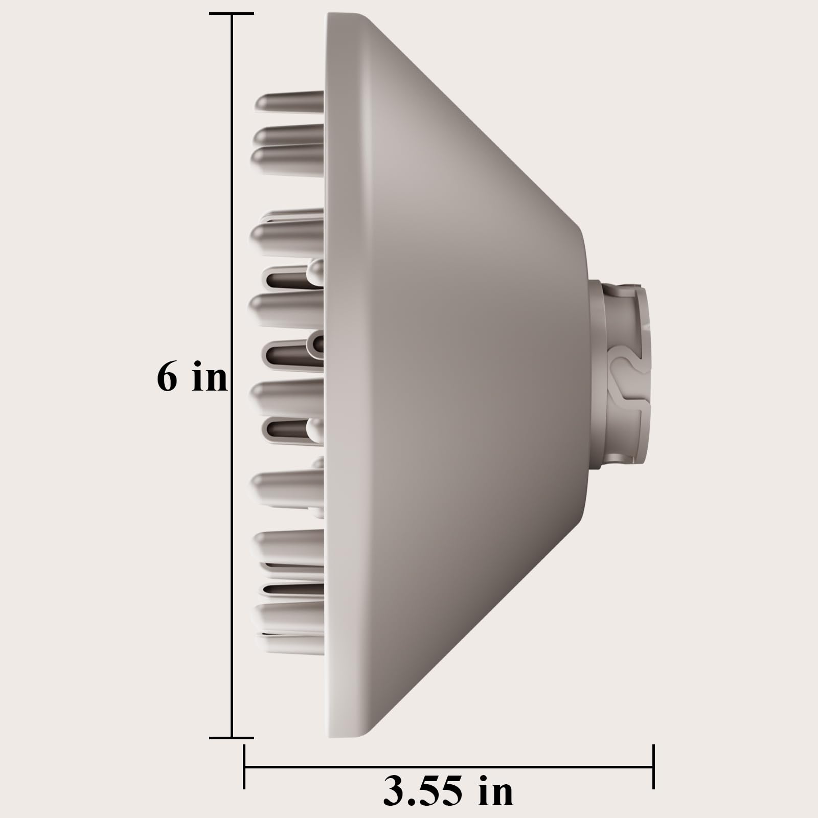Large Diffuser Attachment Compatible with Shark FlexStyle, Upgraded Bigger Diffuser Nozzle for Dryer Faster and Define Wavy, Curly, Coily Hair
