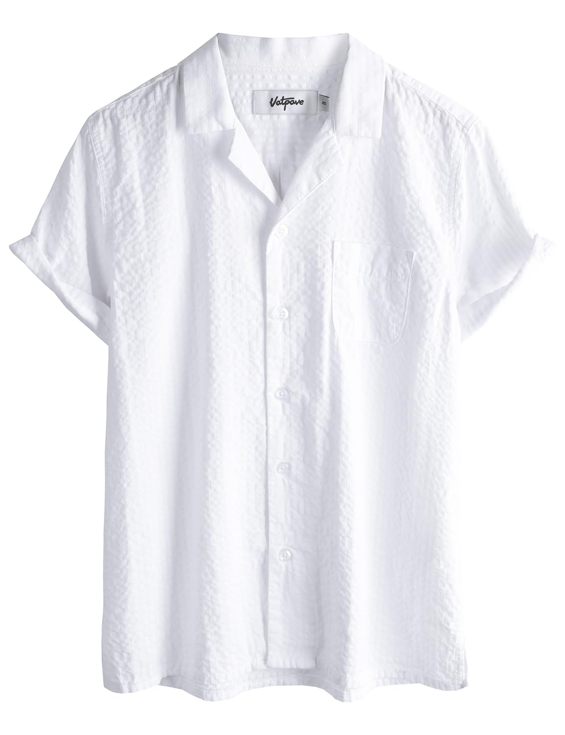 VATPAVE Boys Button Down Shirt Short Sleeve Casual Hawaiian Shirt Cuban Collar Summer Beach Shirts with Pocket