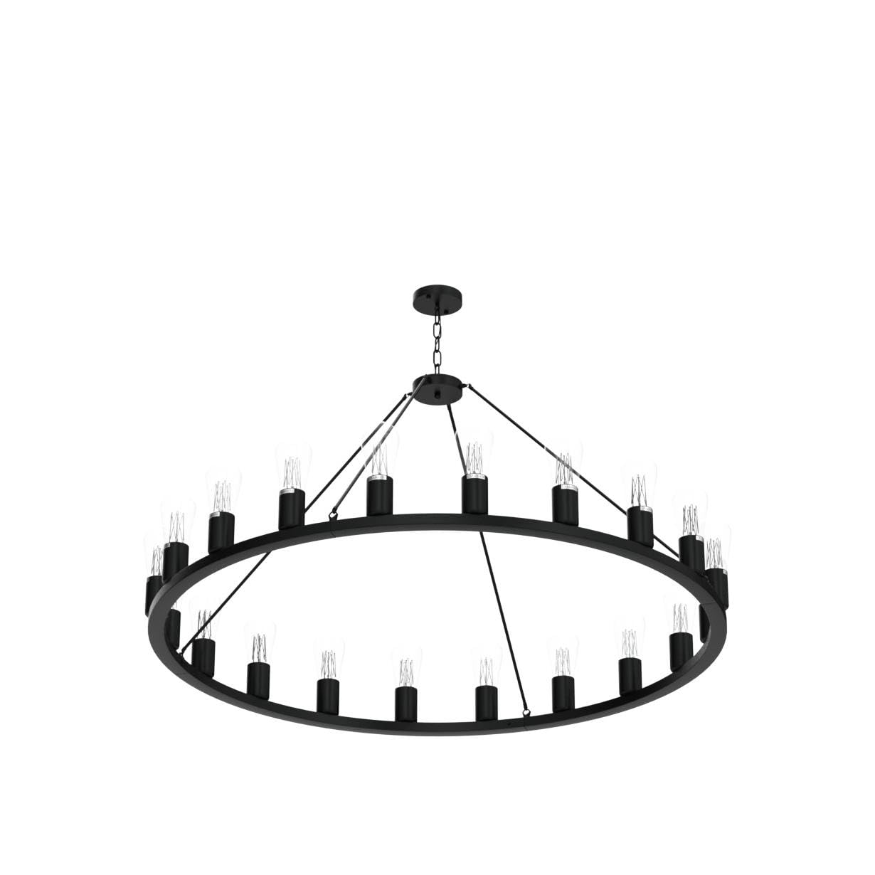 Lanhall 6-Light Modern Dining Room Light Fixture Brushed Nickel Kitchen Chandelier Ceiling Hanging Pendant Lighting with Glass Shade for Living Room Bedroom Entryway Adjustable Height Metal E26