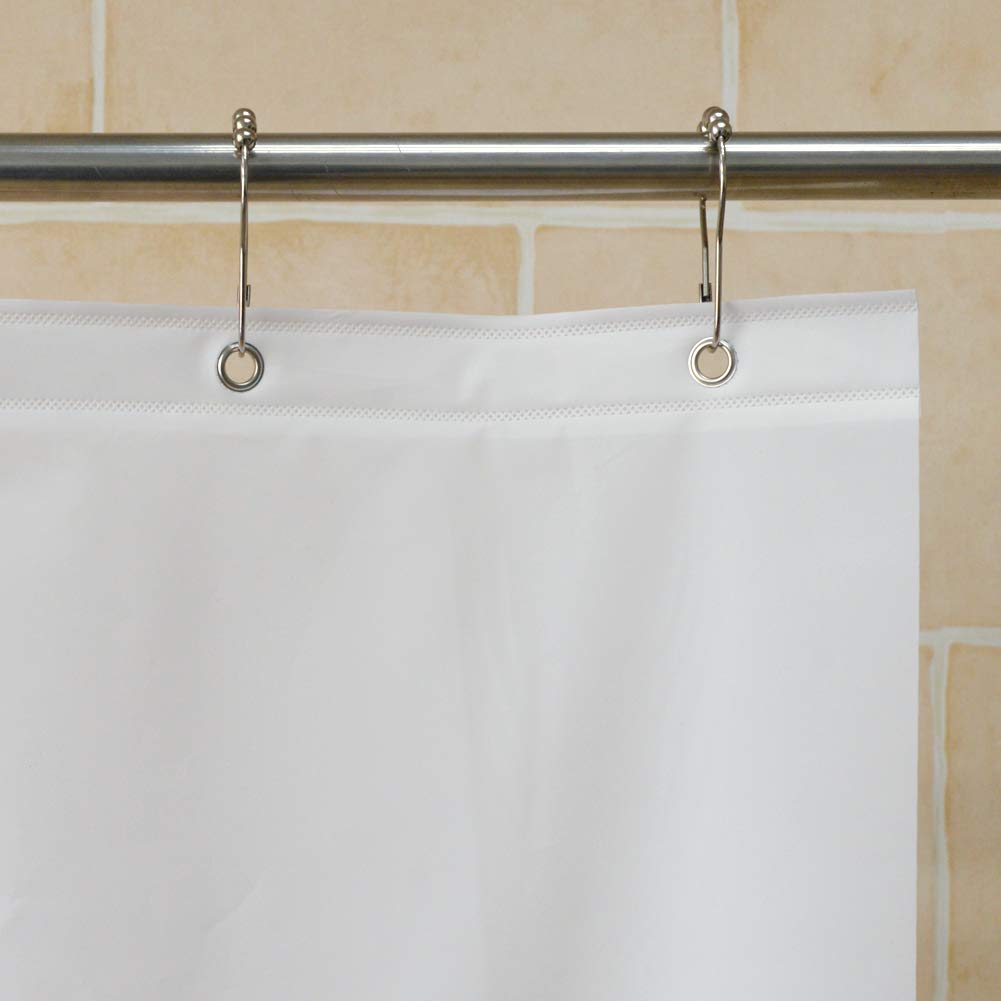YISURE Clawfoot Tub Clear Short Length 60 Inch Shower Curtain Liner, 180x60 Inch Extra Wide 360 Shower Curtain PEVA Waterproof Wrap Around Bath Tub Curtain