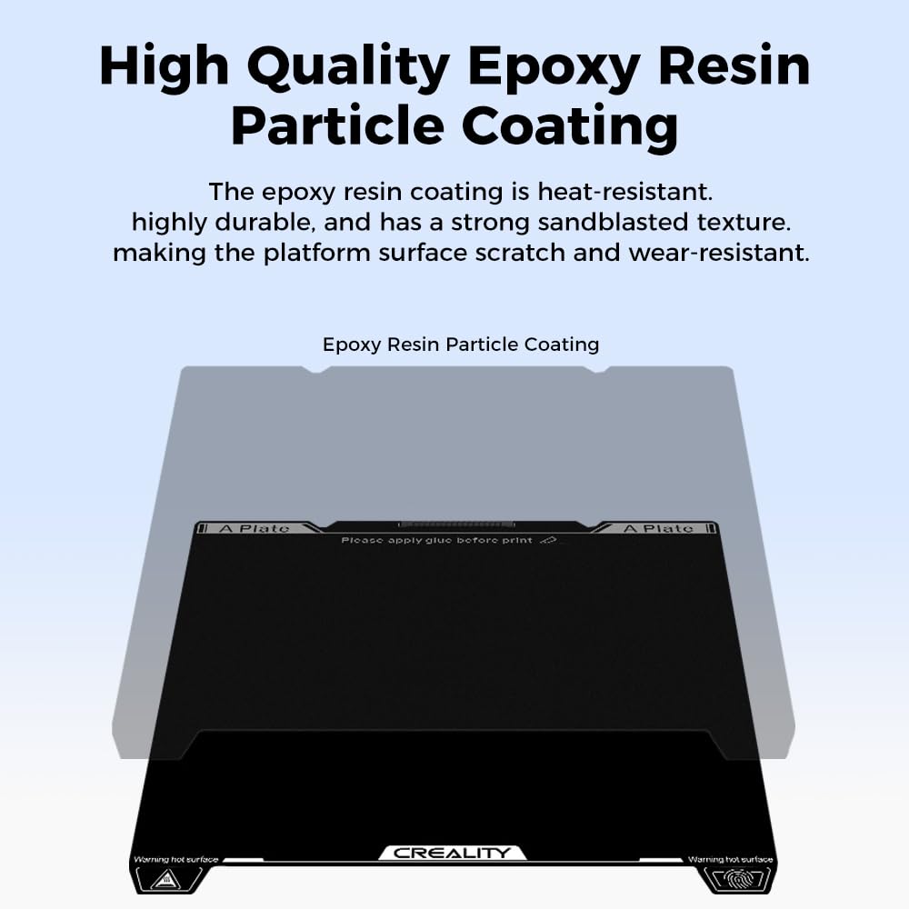Creality Ender 3 V4 Build Plate, Original PEI Printing Plate Kit 225*250mm, Flexible Spring Steel Magnetic Platform Plate, Easy Print Removal, Heat Resistant For Creality Ender 3 V4 Combo 3D Printer