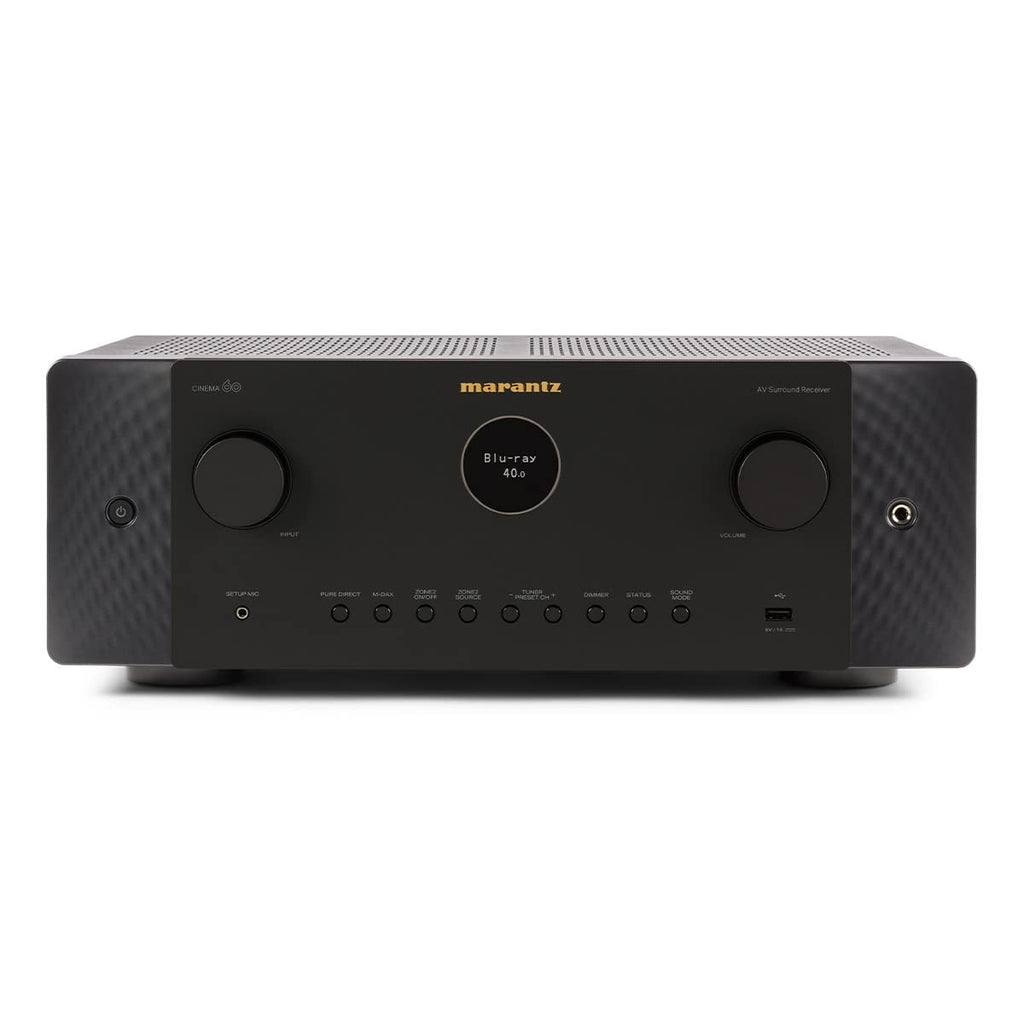 Marantz Cinema 60 7.2-Ch Receiver (100W X 7) - 4K/120 and 8K Home Theater Receiver, Built-in Bluetooth, Wi-Fi & HEOS Multi-Room, Supports Dolby Atmos & DTS:X