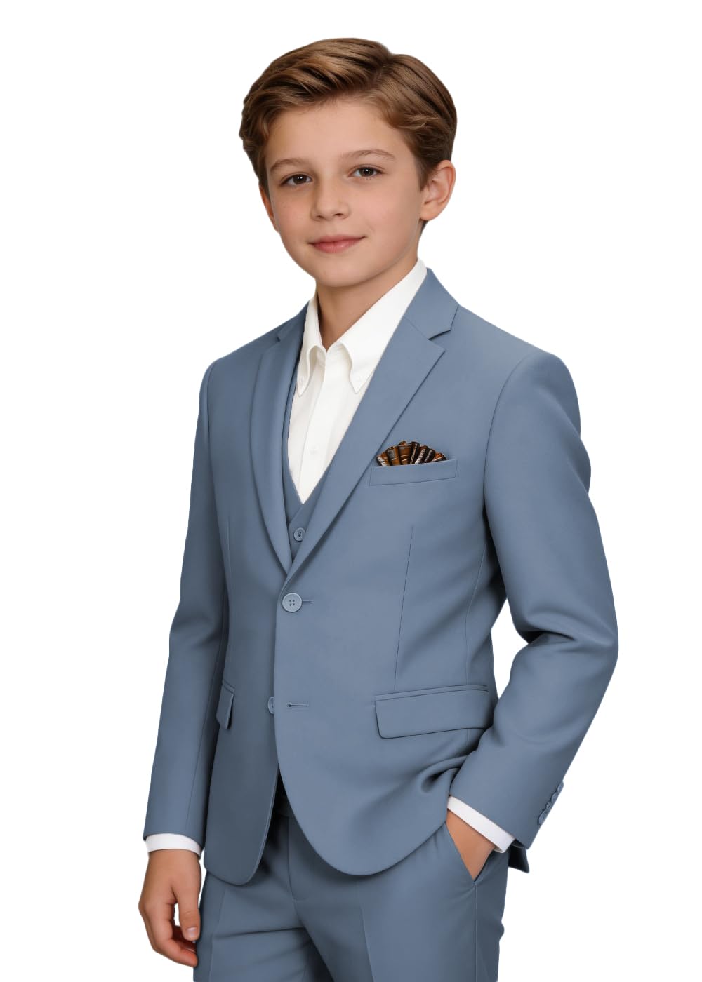 Boys' Suits Formal Tuxedo Slim Fit Boys Suit Set for Wedding Outfit Teen Boy Dress Clothes