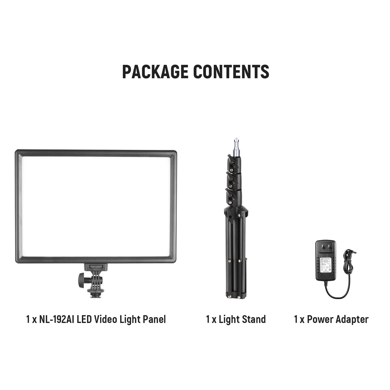 NEEWER RGB168 18.3" RGB LED Video Panel Light with App Control, Bluetooth, 2 Pack Tripod Stand Kit, 60W/360° Full Color/2500-8500K/CRI97+, Studio Photography/YouTube/Game Streaming