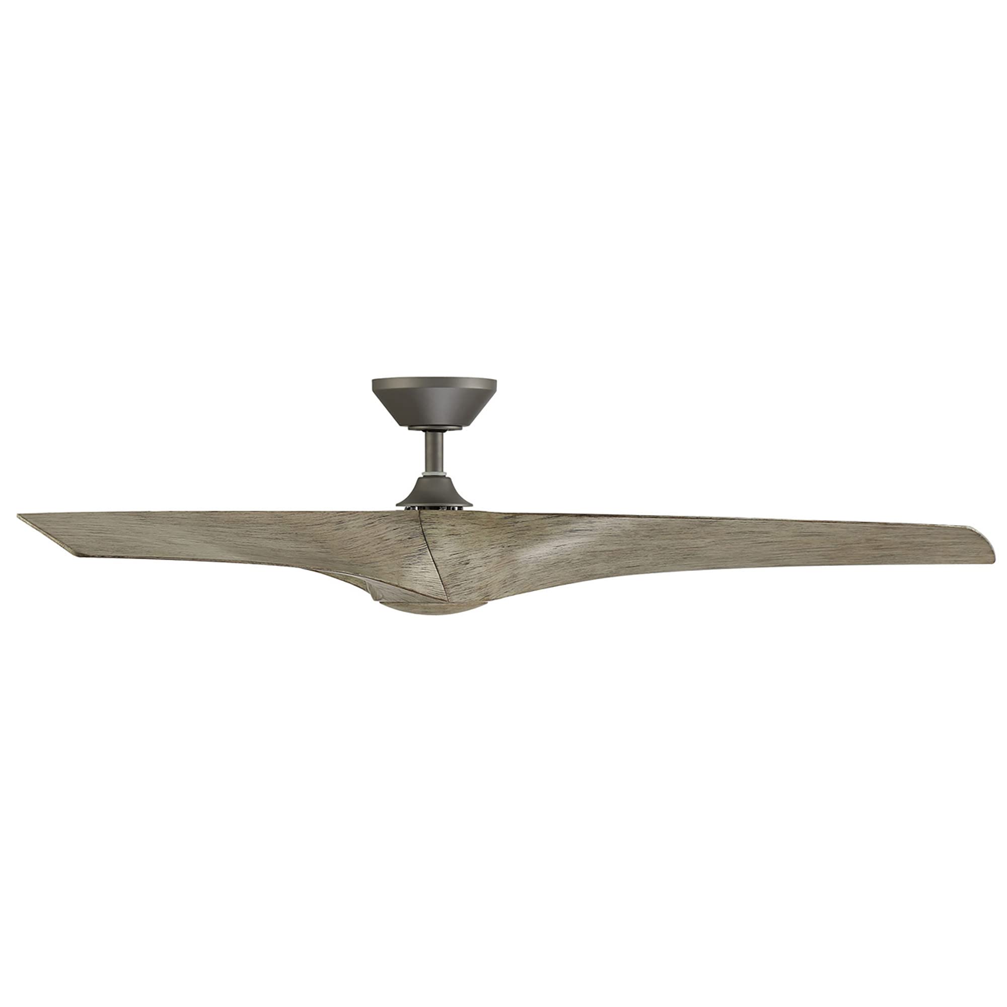 Modern Forms Zephyr Smart Indoor and Outdoor 3-Blade Ceiling Fan 52in Bronze/White Oak with Adjustable CCT 2700K-3000K-4000K-5000K LED Light Kit and Remote Control