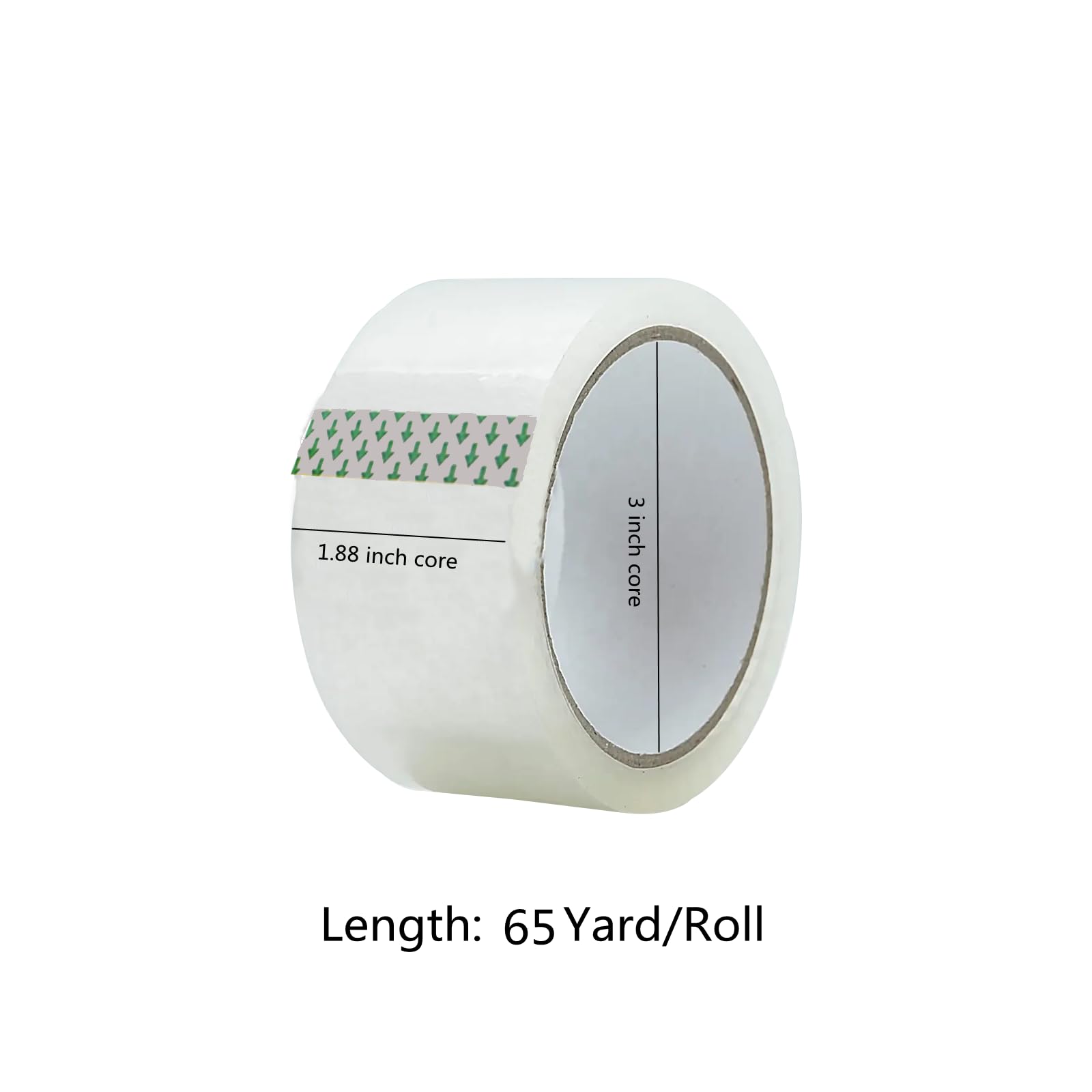 Clear Packing Tape (36 Rolls), Heavy Duty Packaging Tape for Shipping Packaging Moving Sealing, 2 inches Wide, 65 Yards Per Roll