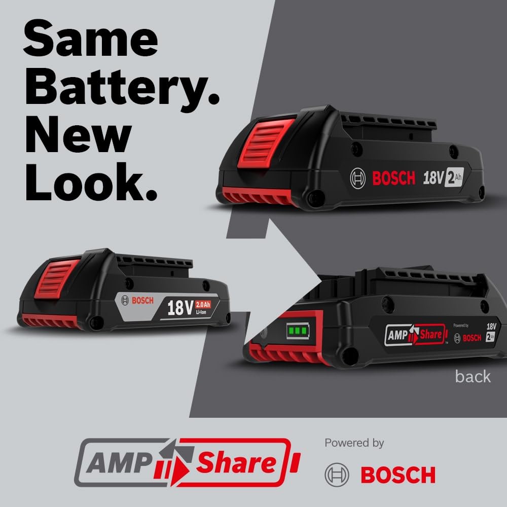 BOSCH BAT612 18V Lithium-Ion 2 Ah Standard Power Battery