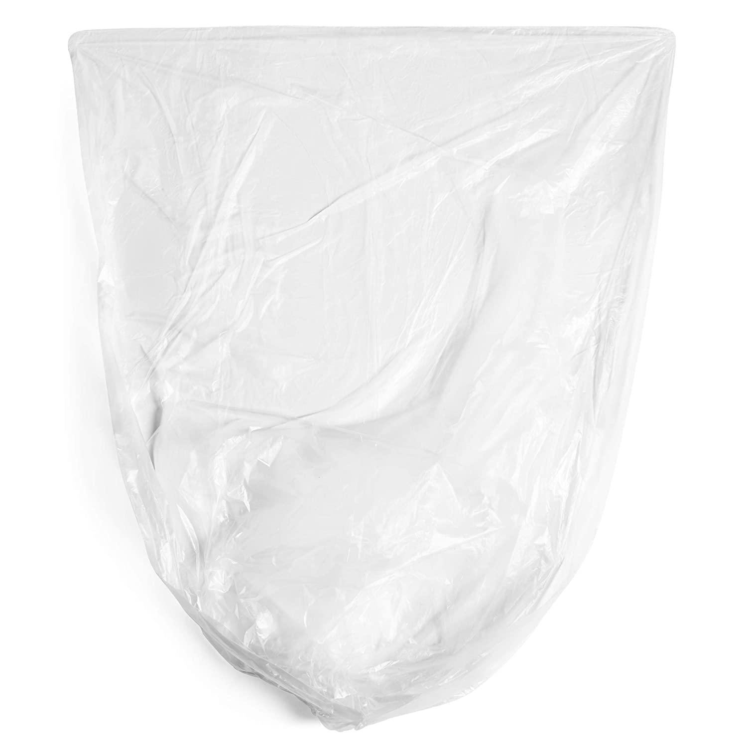Aluf Plastics High Density Trash Bags, 10 Gallon, 4000 Count, 6 Micron (eq), 24" x 24", Black, for Bathroom, Office, Industrial, Commercial, Janitorial, Municipal, Recycling