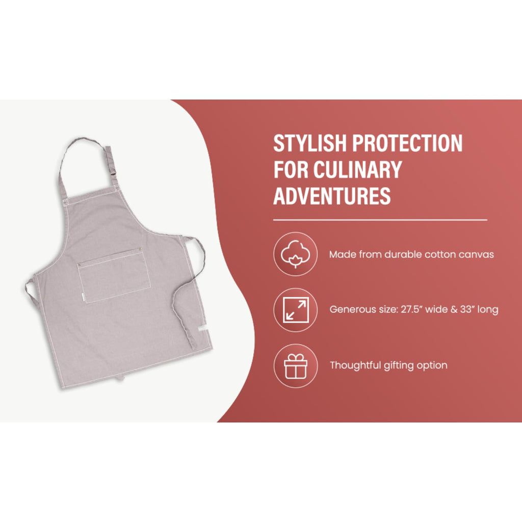 AMOUR INFINI Cotton Aprons for Women with Pocket, Adjustable Strap & Waist Ties - Washable Aprons for Baking, Cooking, Gardening (27.5 x 33 Inches - Blooming Floral)