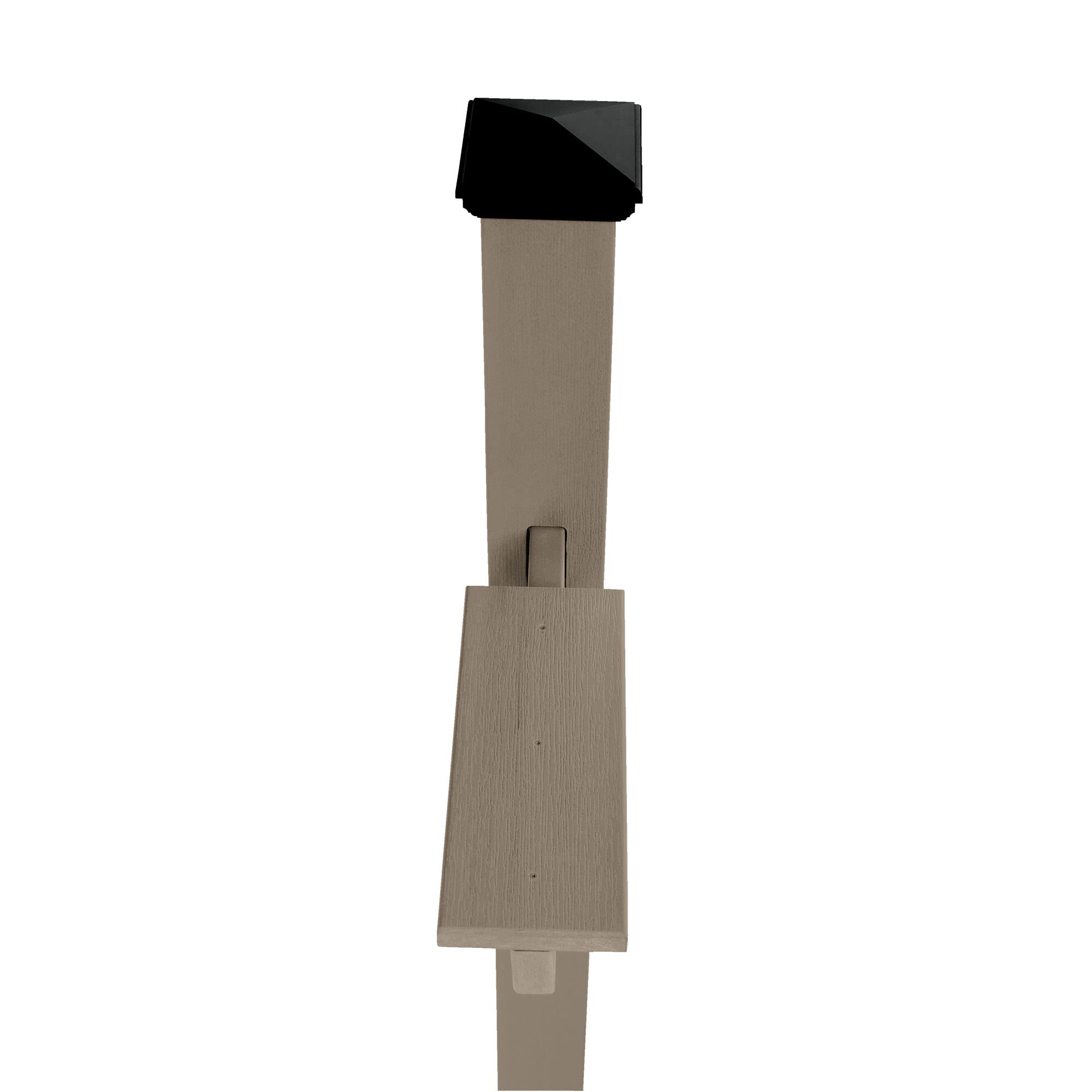Highwood AD-MLBX1-BKE Hazelton Mailbox Post, Black