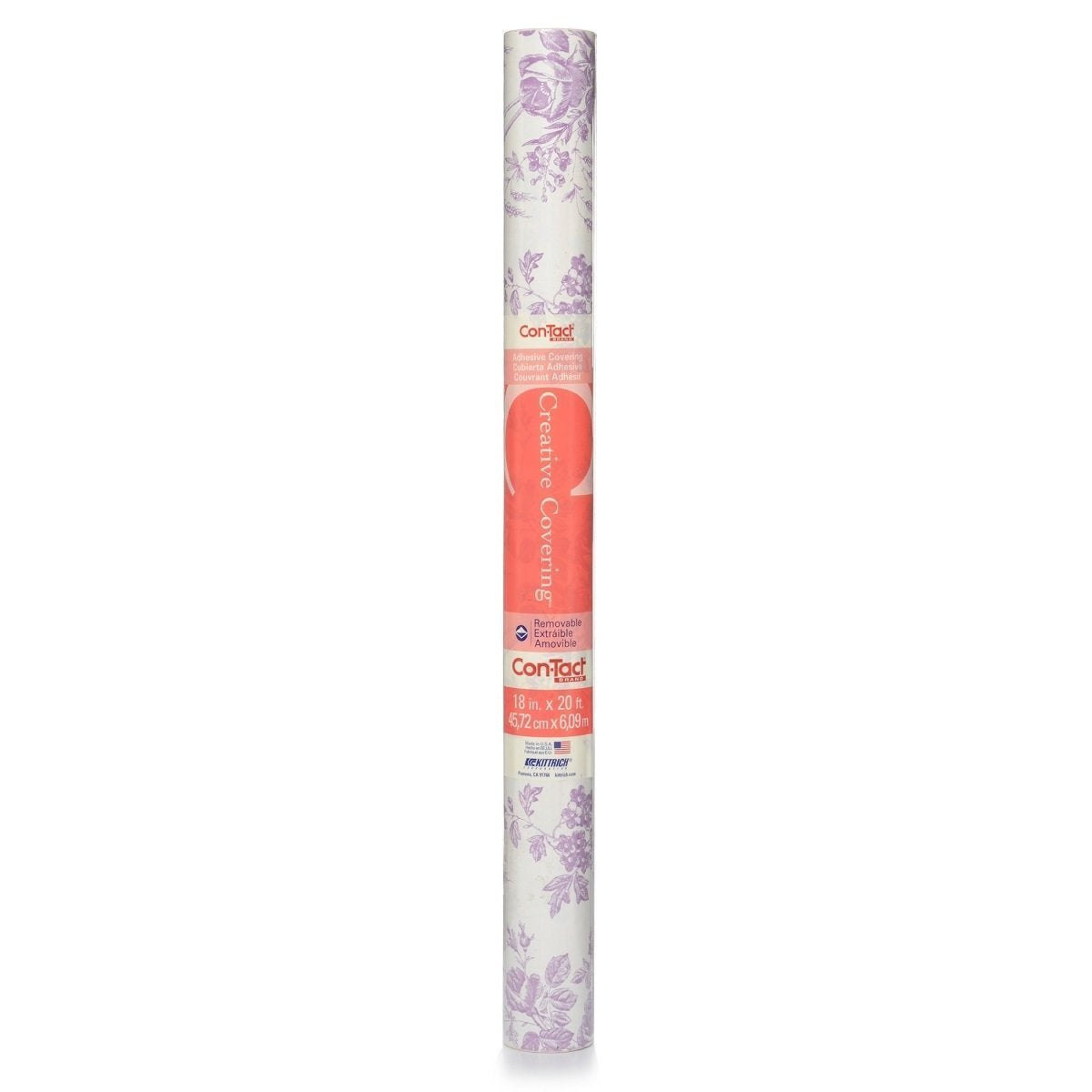 Con-Tact Brand Creative Covering, Self-Adhesive Shelf Liner, Multi-Purpose Vinyl Roll, Easy to Use and Apply, 18'' x 50', Abby Sage