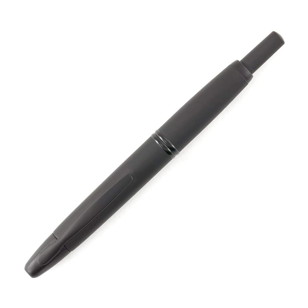 PILOT Vanishing Point Collection Refillable & Retractable Fountain Pen, Black Carbonesque Barrel with Rhodium Accents, Blue Ink, Medium Nib (60246)